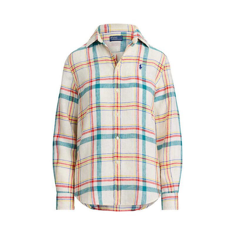 Polo Ralph Lauren Classic Fit Plaid Linen Shirt image number 1